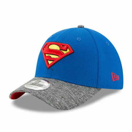 Superman Shaded Team Colors New Era 39Thirty Fitted Hat